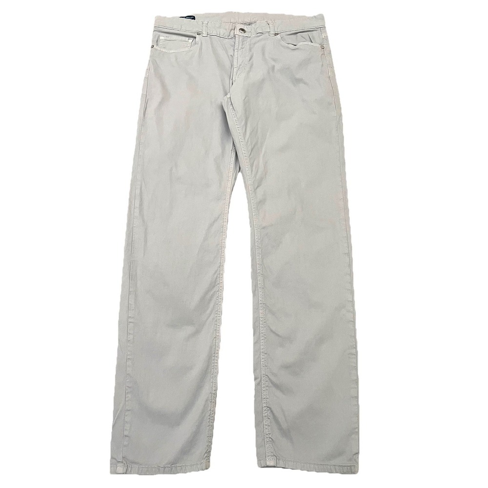 Peter Millar Crown Crafted Wayfare Five Pocket Pants 34x32 Gray Stretch Golf